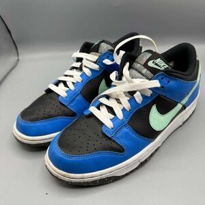 Nike Dunk Low Se Gs Sneaker Shoes Men 7Y Blue Black DR0165-001